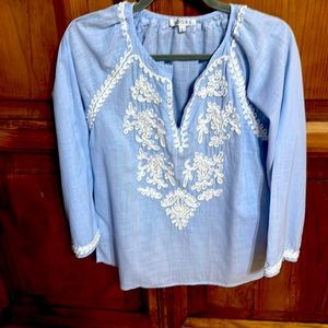 LADIES LARGE ADORE LIGHT BLUE TOP